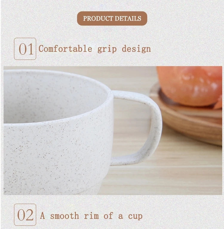 Reusable Eco Friendly Plastic Biodegradable Wheat Straw Cup Drinking Cup Set Drinking Kettle Portable Kettle Set Picnic Sharing