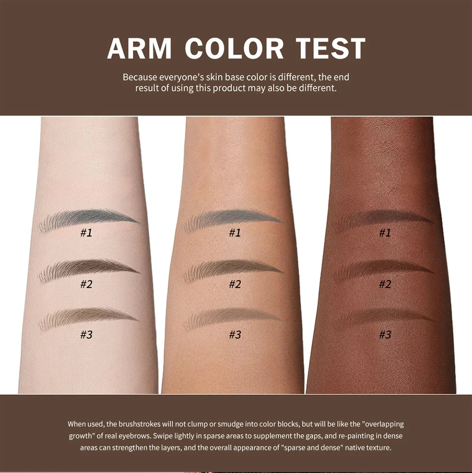 Long Lasting 4D Eyebrow Pen Multi Forks Liquid Pen Tip Fine Sketch Liquid Tattoo Brow Waterproof Precise Makeup