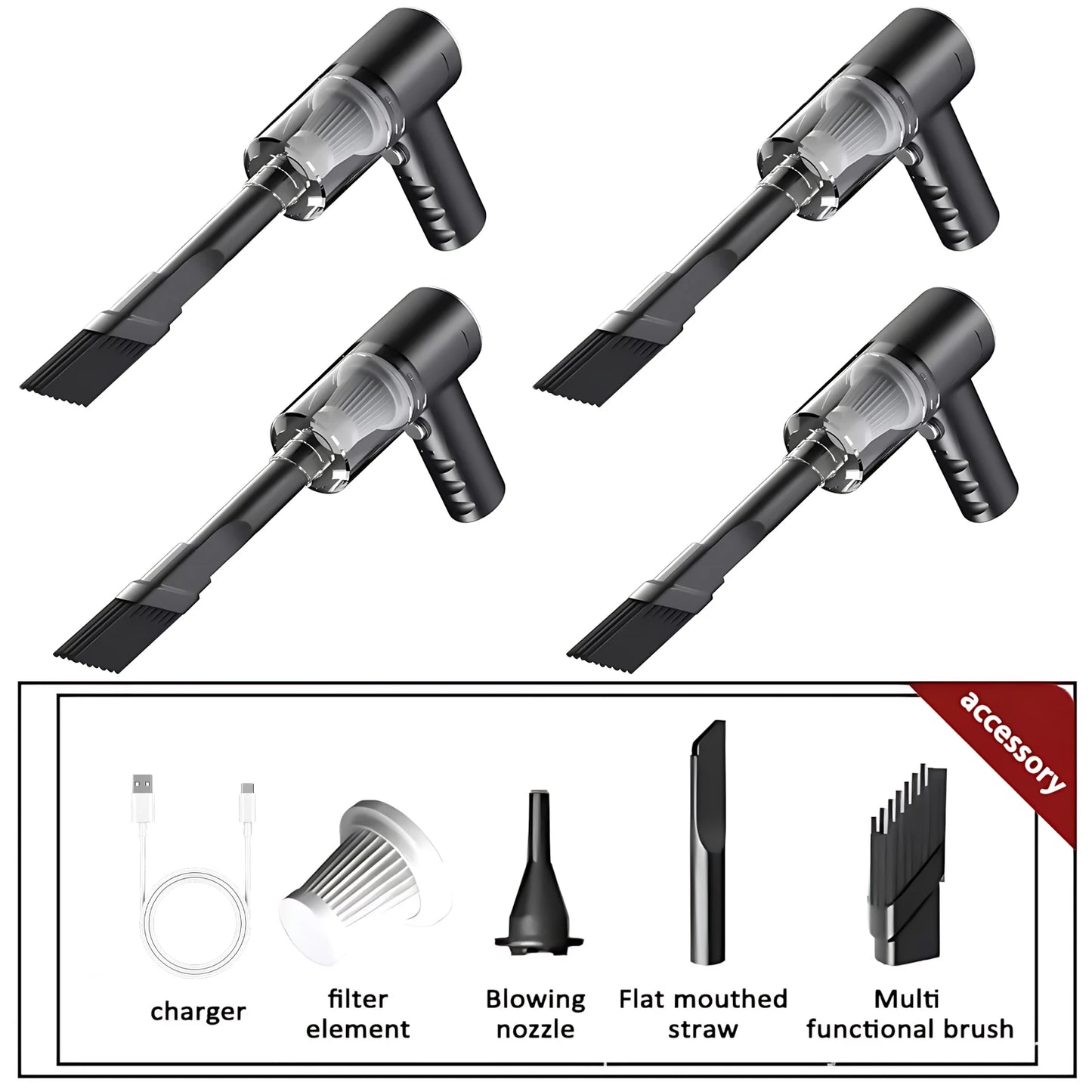 New Portable Wireless Car Vacuum Cleaner Wireless Vacuum Cleaner Dual Use for Home and Car 30W High Power Powerful Vacuum Cleane