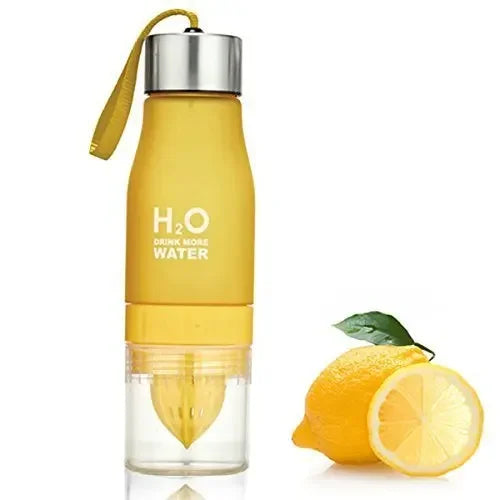 Fruit Infuser Water Bottle - Leak Proof Travel Sports Bottle with H2O Lemon Infusion