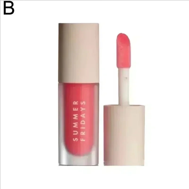 Iced Coffee Butter Lip Balm Moisturizing Transparent Lipstick Set Smooth Soft Tube Mirror Lip Gloss Lip Makeupv