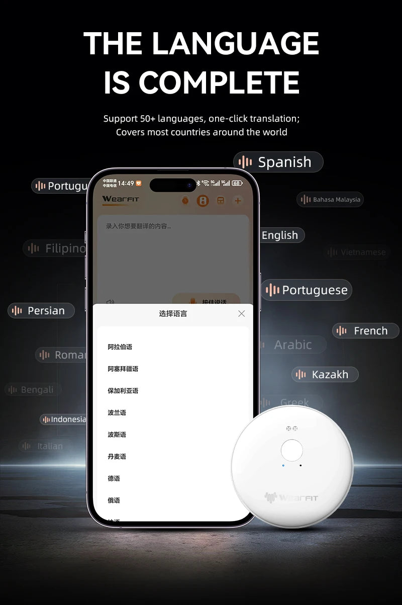 AI Smart Translator Device Voice Language Instant Translation Photo Recognition Translationrt Multifunctional Translator For IOS