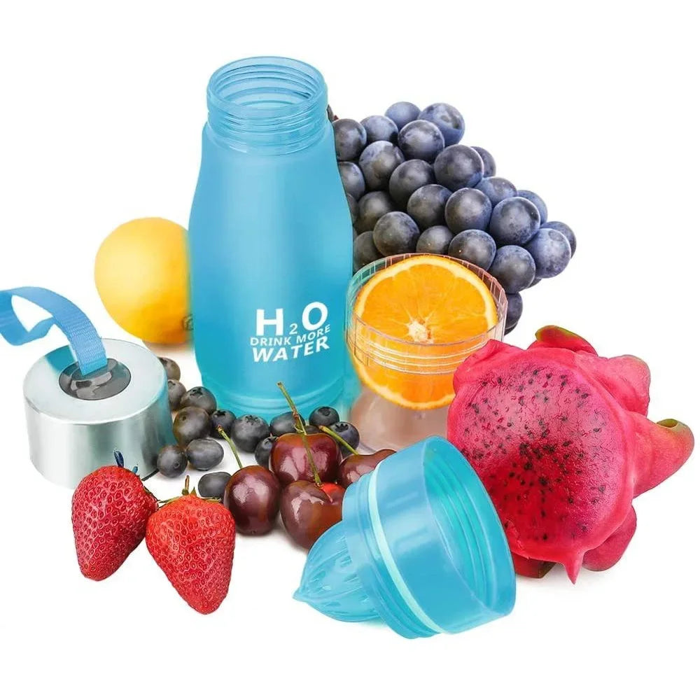 Fruit Infuser Water Bottle - Leak Proof Travel Sports Bottle with H2O Lemon Infusion