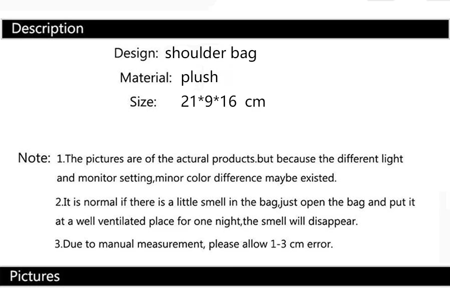 Women Faux Fur Plush Handbags Ruched Handle Small Lady Shoulder Crossbody Bag Casual Half-Moon Hobos Winter Bags for Women