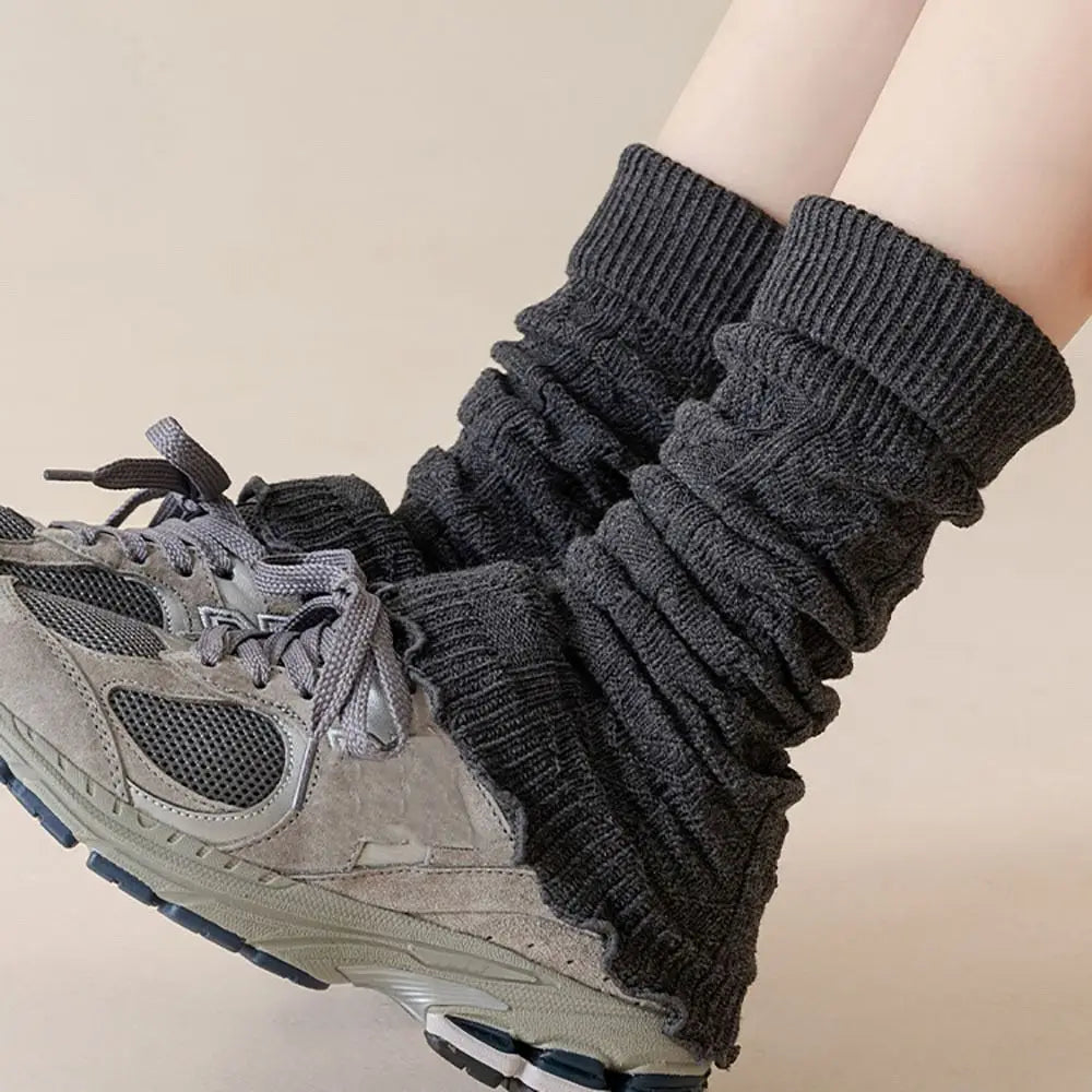 New Knitting Leg Warmers Cute Sweet Warm Foot Cover Boot Warmers Autumn Winter
