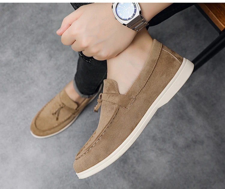 2025 Classics Men's Slip on Loafers Lightweight Breathable Flats Non Slip Comfort Daily Casual Soft Sole Outdoor Walking Shoes