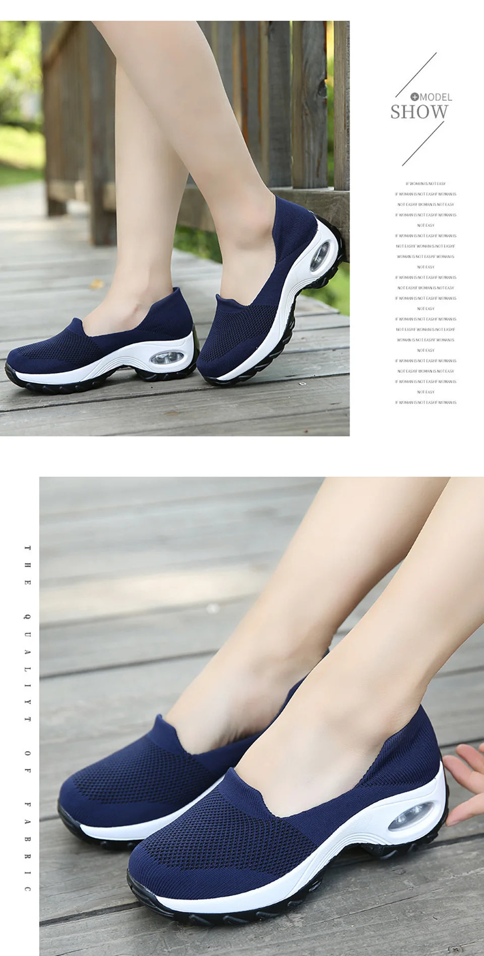 Shoes for Women Casual 2025 Anti Slip Outdoor Thick Sole Sloping Heel Breathable Casual Comfortable Sports Shoes Walking Shoes