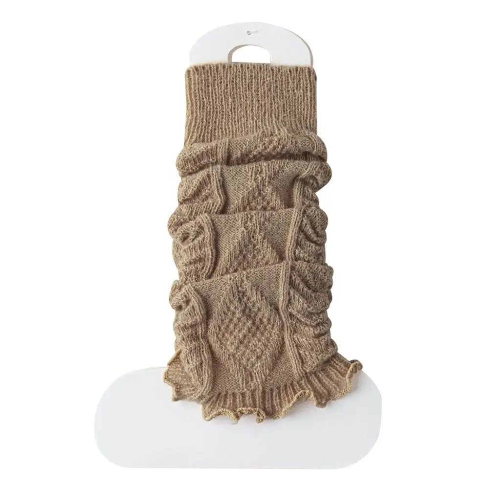 New Knitting Leg Warmers Cute Sweet Warm Foot Cover Boot Warmers Autumn Winter