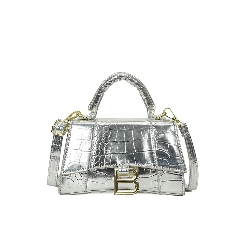 Fashionable Leather Handbag With Spacious Interior For Elegant Ladies By Famous Designer, Luxury Brand