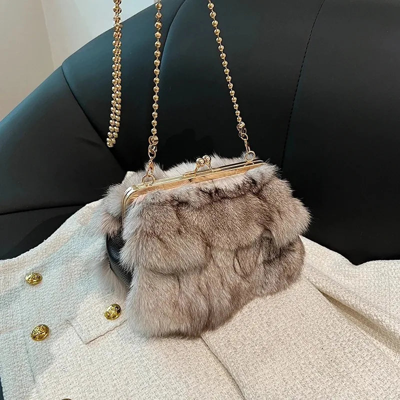 Luxury Soft Faux Fur Handbags | Merch Gone Viral