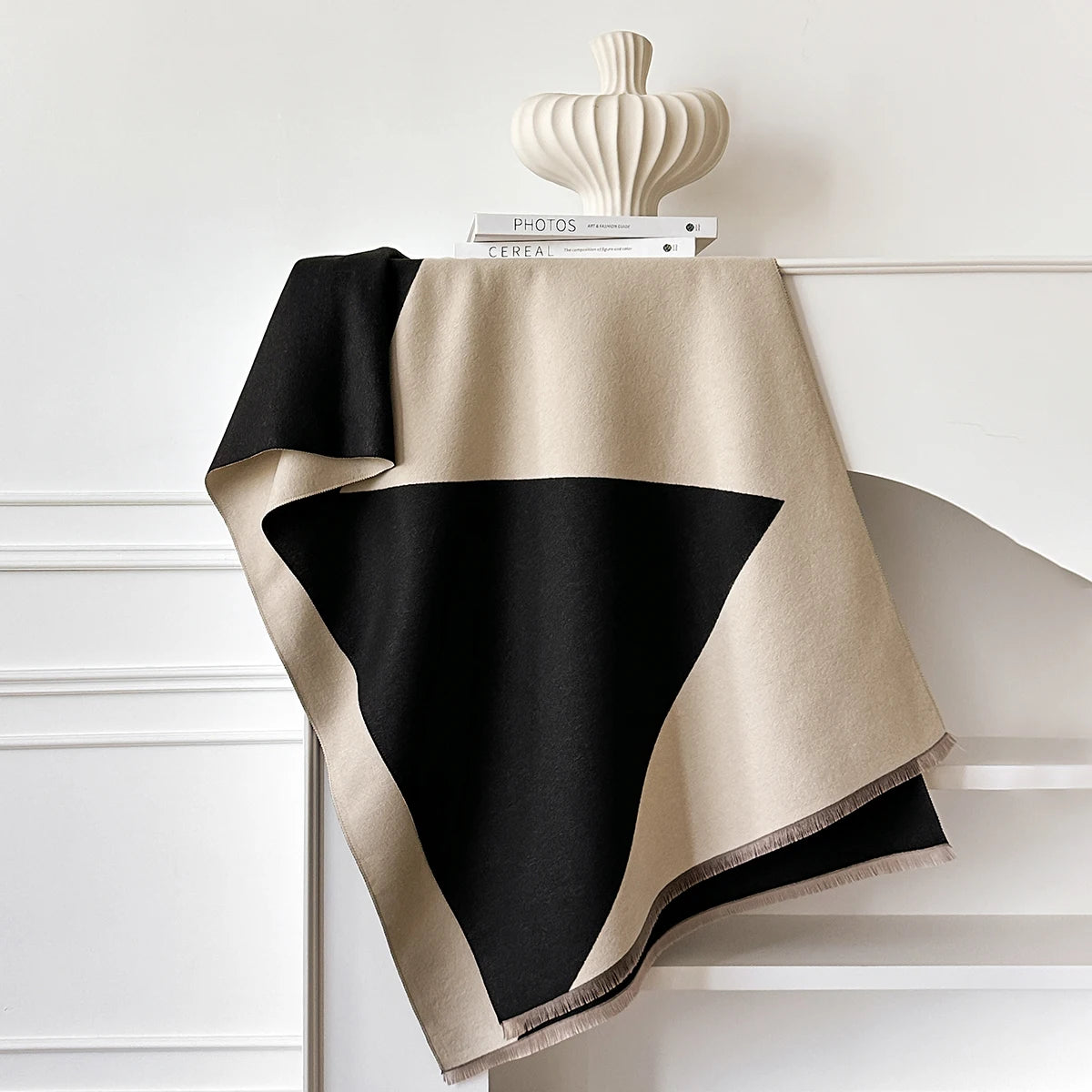 Luxury Thick Blanket Shawl - Winter Warm Print Imitation Cashmere Scarf Wrap Pashmina