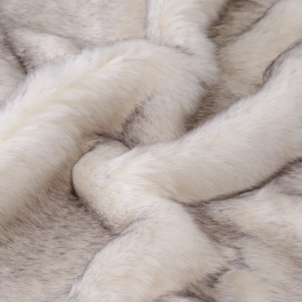Double Layers Faux Fur Blankets Soft Warm Mink Throw Acrylic Long Pile Home Decor Imitated Fox Fur ULTIMATE LUXURY