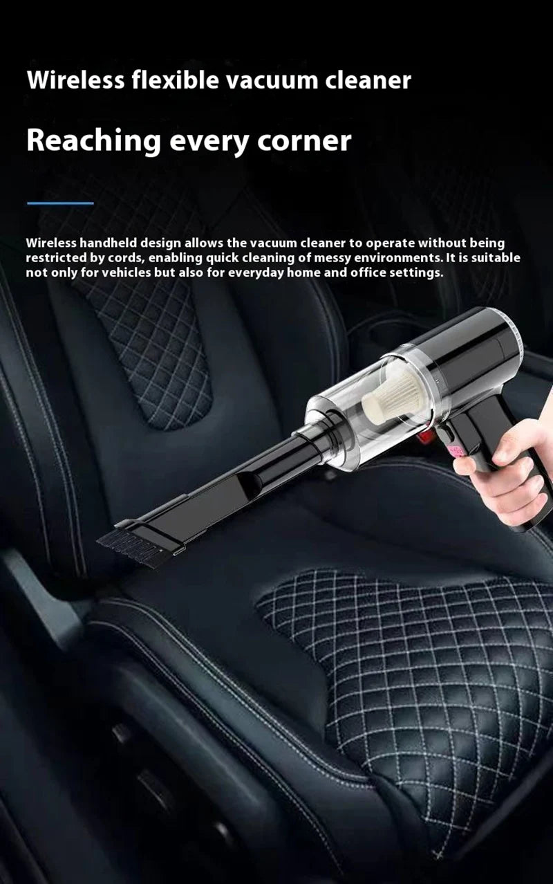 New Portable Wireless Car Vacuum Cleaner Wireless Vacuum Cleaner Dual Use for Home and Car 30W High Power Powerful Vacuum Cleane