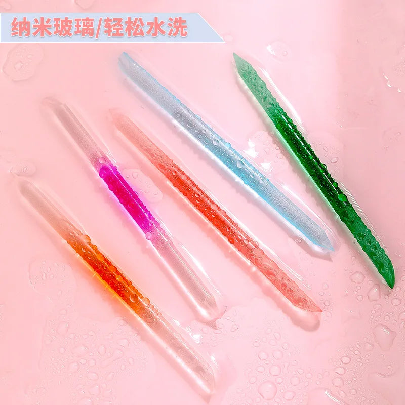 네일 Glass Cuticle Pusher Nail Manicure Stick Professional Precision Filing CuticleRemover PedicureForManicure Nails Accessories