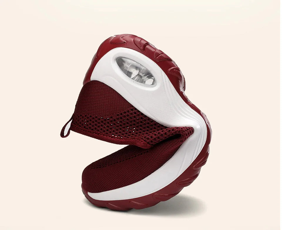 Shoes for Women Casual 2025 Anti Slip Outdoor Thick Sole Sloping Heel Breathable Casual Comfortable Sports Shoes Walking Shoes