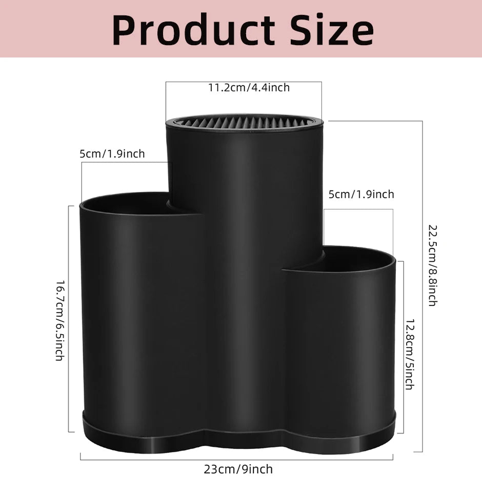 Knife holder Multi-Function Utensil stand Knife Block PP Flatware Drainer Storage Box Spoon Fork Kitchen Organizer Rack
