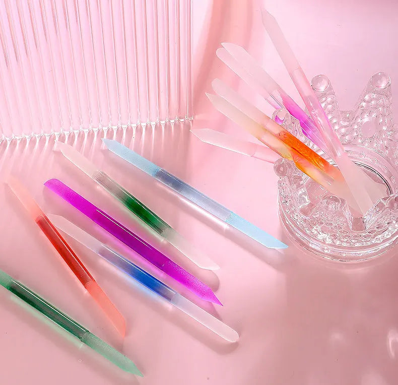 네일 Glass Cuticle Pusher Nail Manicure Stick Professional Precision Filing CuticleRemover PedicureForManicure Nails Accessories