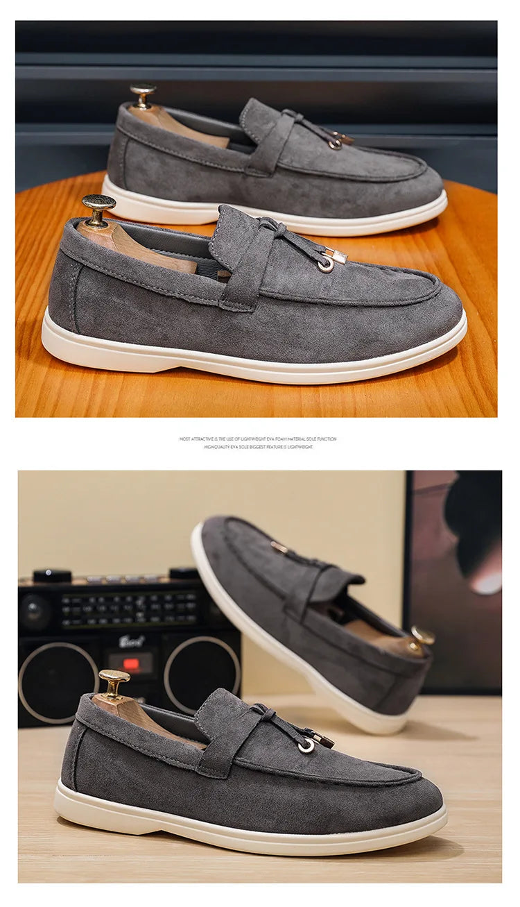 2025 Classics Men's Slip on Loafers Lightweight Breathable Flats Non Slip Comfort Daily Casual Soft Sole Outdoor Walking Shoes