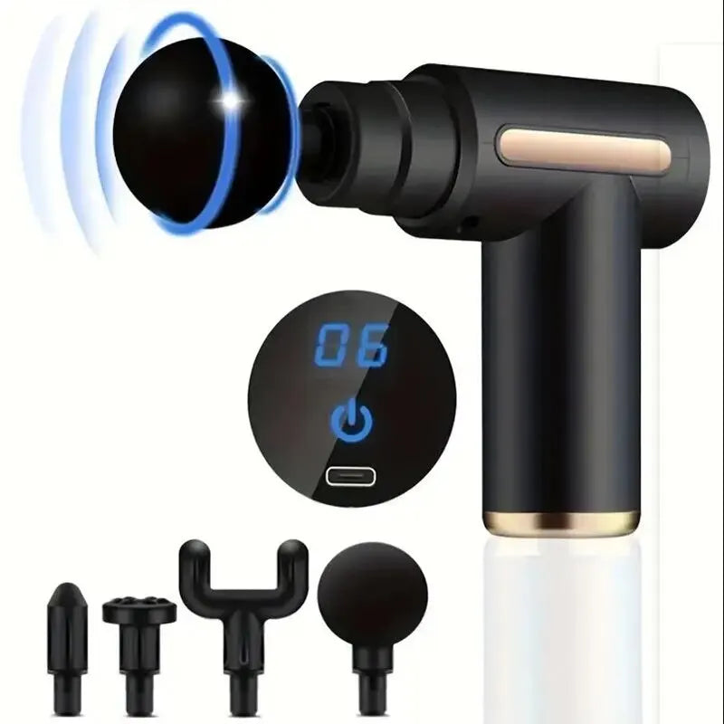 Portable Fascia Gun Vibration Massage Gun - Deep Muscle Relaxation Fitness Recovery Device