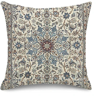 Mandala Pattern Brown Throw Pillowcase Home Decoration Pillow Cover Outdoor Cushion Sofa Cushion Cover Decoration