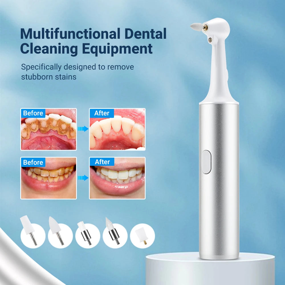 Electric Tooth Polisher - 4 Modes Dental Tartar Remover Plaque Stains Cleaning Teeth Whitening Tool