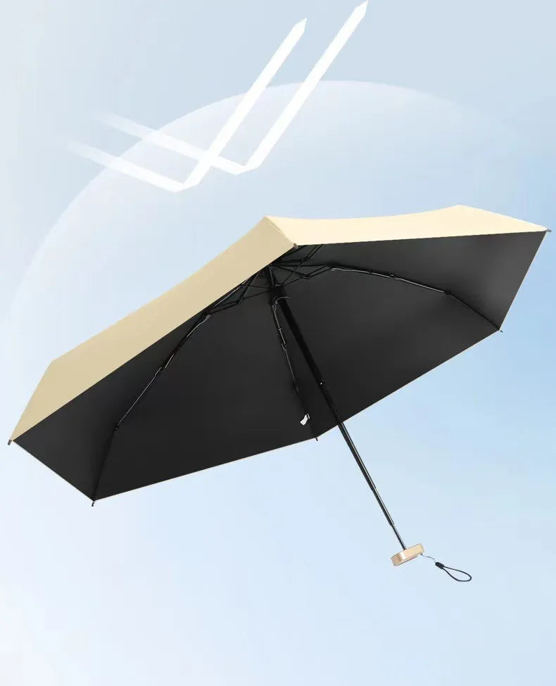 Mini five-fold umbrella sun protection sun umbrella sun protection anti-ultraviolet small and portable men and women fashion sun