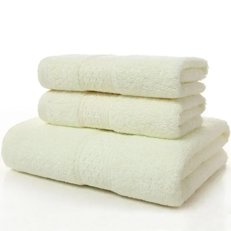 Three-piece towel bath towel 70x140cm square absorbent couple household towel set