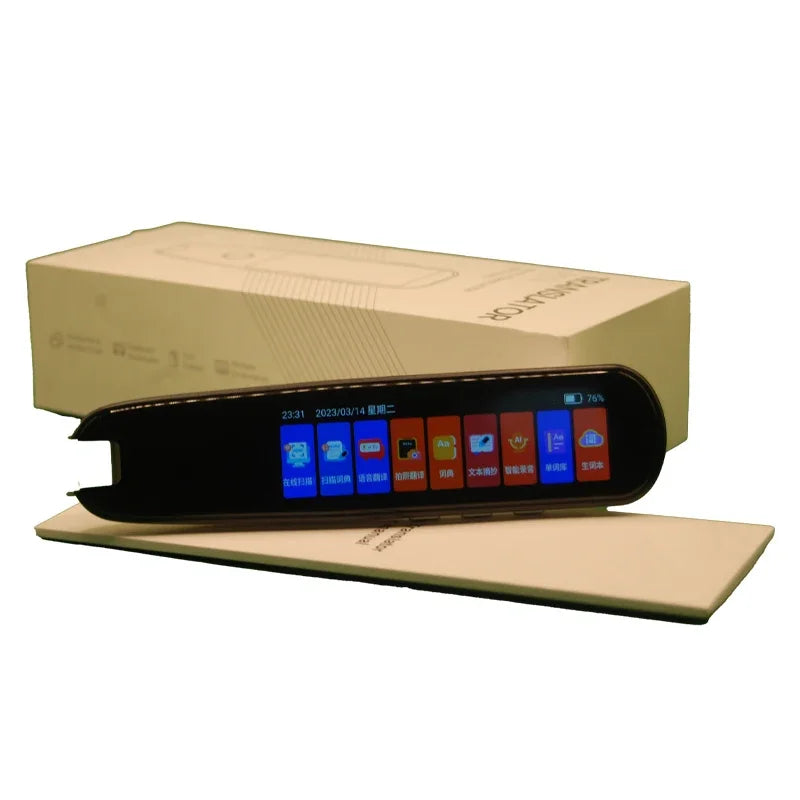 2026 Smart AI Scan Pen – 134 Languages, Voice & Photo Translator, 3.38” Touchscreen, Offline Record & Instant Translation