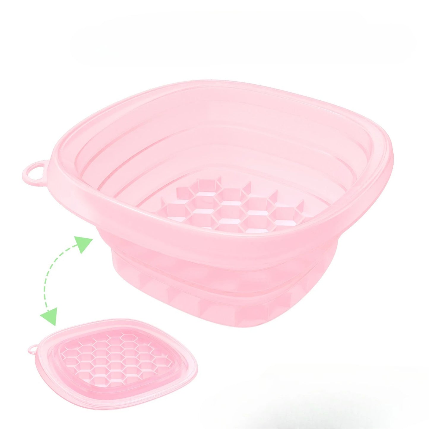 Foldable Face Ice Bath Bowl - Portable Silicone Facial Plunge Basin for Home Skincare