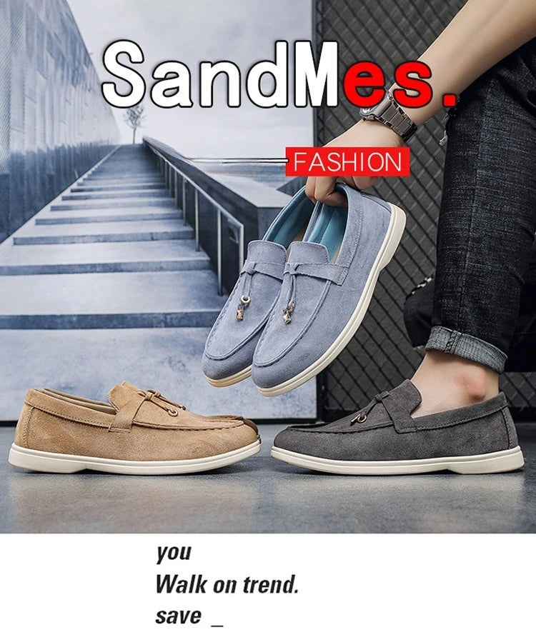 2025 Classics Men's Slip on Loafers Lightweight Breathable Flats Non Slip Comfort Daily Casual Soft Sole Outdoor Walking Shoes