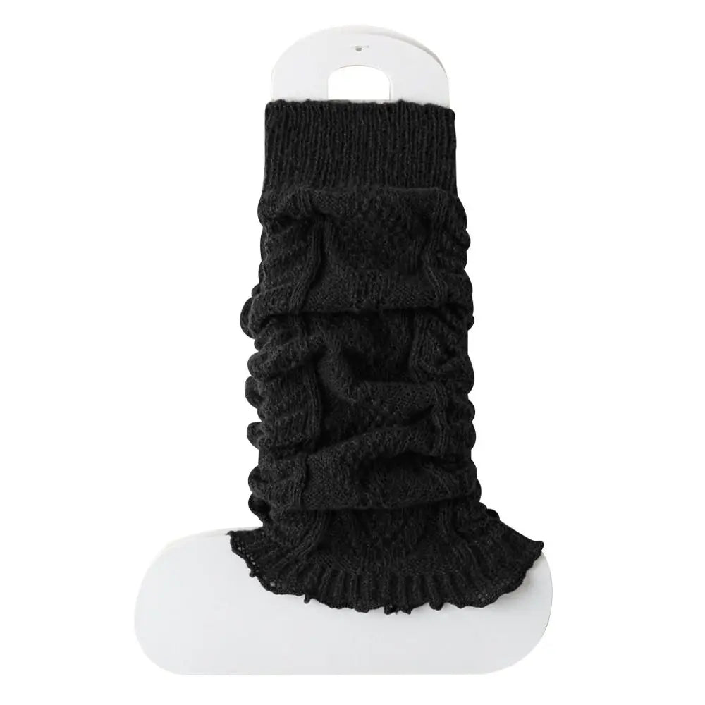New Knitting Leg Warmers Cute Sweet Warm Foot Cover Boot Warmers Autumn Winter