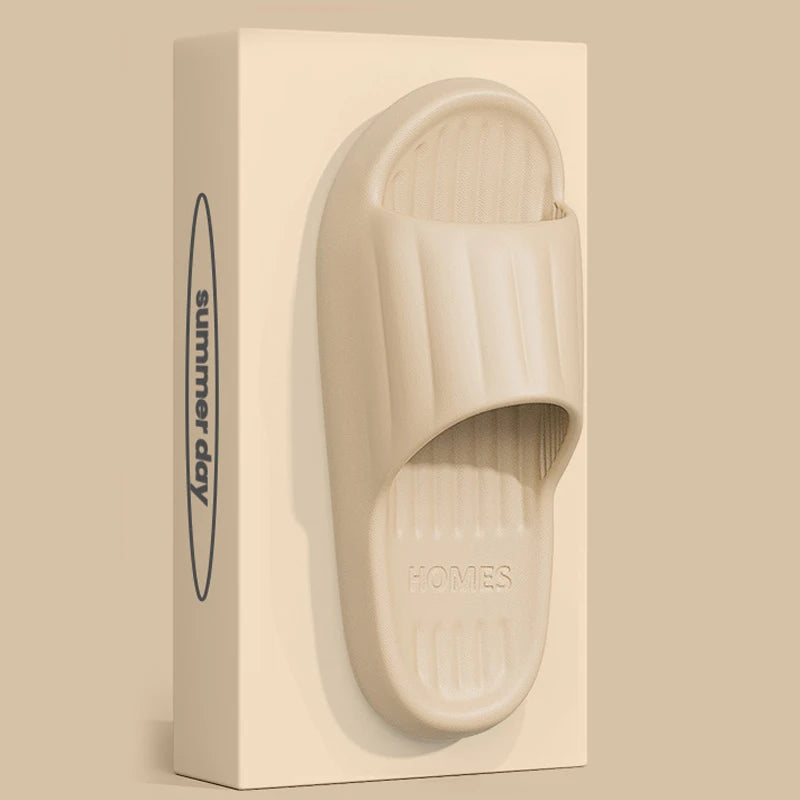 New Home Cloud Slippers Women Men Sandals Soft EVA Slides Beach Flip Flops Couples Bathroom Non-Slip CLOUD COMFORT