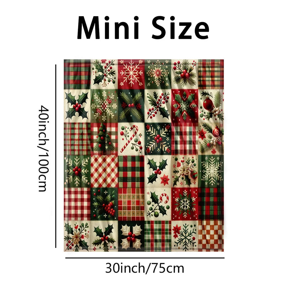Plaid Candies Microfiber Blanket - Super Soft Throw Blanket for Bed Sofa Camping Winter