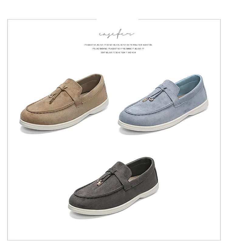 2025 Classics Men's Slip on Loafers Lightweight Breathable Flats Non Slip Comfort Daily Casual Soft Sole Outdoor Walking Shoes