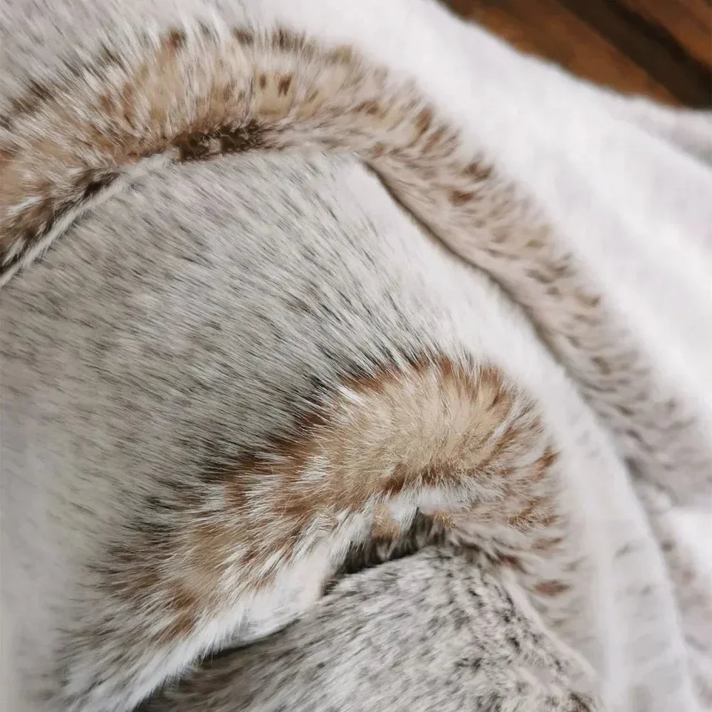 Long Hair Faux Fur Throw Blankets Soft Warm Home Decor Sofa Cover PV Plush Imitated Rabbit Fur Blankets