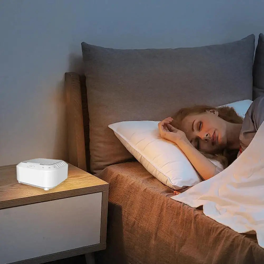 White Noise Sound Machine - 28 Solfeggio Frequencies Rechargeable Baby Sleep Therapy Device