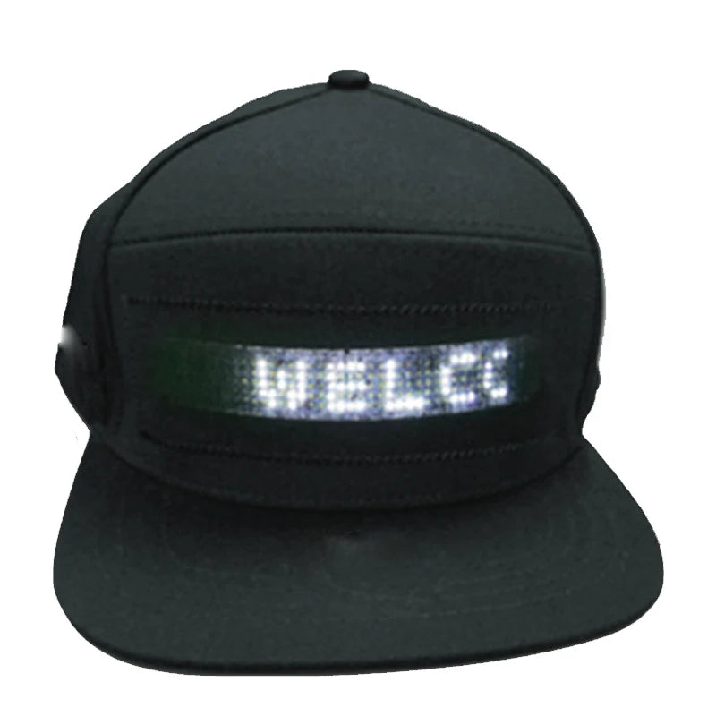 Glowing Advertising Hat Diy Text And Images Neon Rave Grand Event Outdoor Sports Costumes Accessories LED Mobile Bluetooth Hats