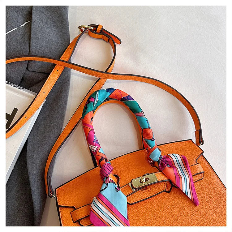 Kelly Bag Fashion Women Bag Large Capacity Shoulder Bag Unique Design Versatile Lock Handheld Crossbody Purse
