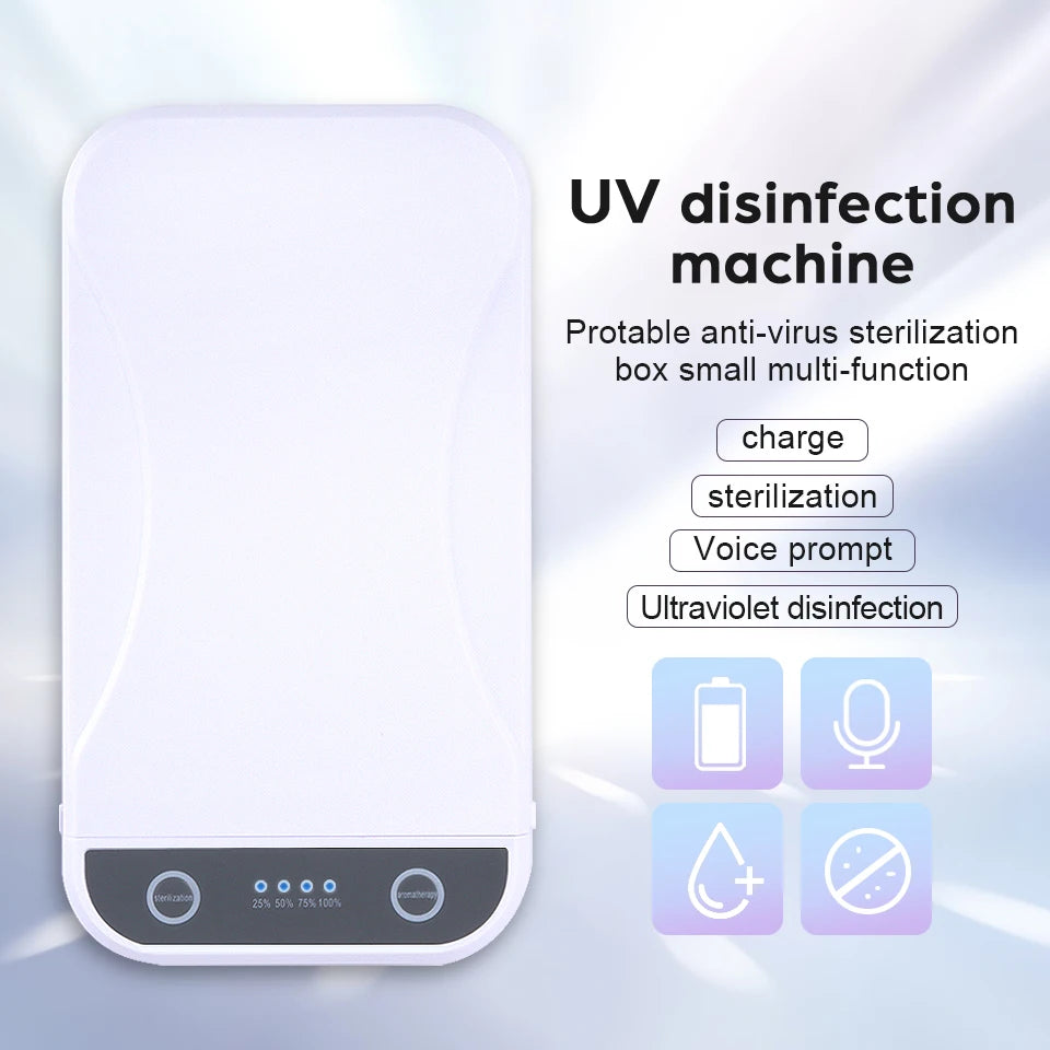 UV Light Sanitizer Box - Portable UVC Sterilizer for Phone, Baby Care & Beauty Tools