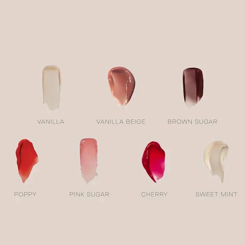 Iced Coffee Butter Lip Balm Moisturizing Transparent Lipstick Set Smooth Soft Tube Mirror Lip Gloss Lip Makeupv
