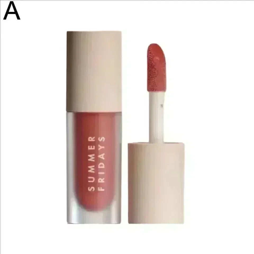 Iced Coffee Butter Lip Balm Moisturizing Transparent Lipstick Set Smooth Soft Tube Mirror Lip Gloss Lip Makeupv