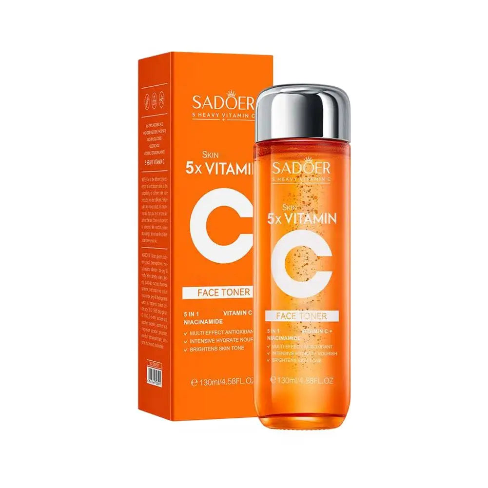 Vitamin C skincare with face cream serum or toner options