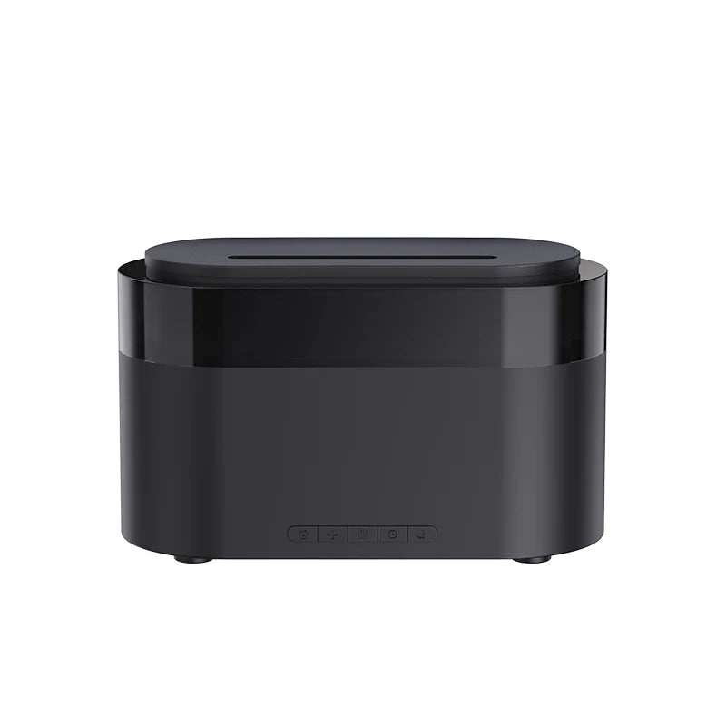 Aroma Air Humidifier Essential Oil Diffuser - Fire Flame Humidifier with Alarm Clock Remote Control