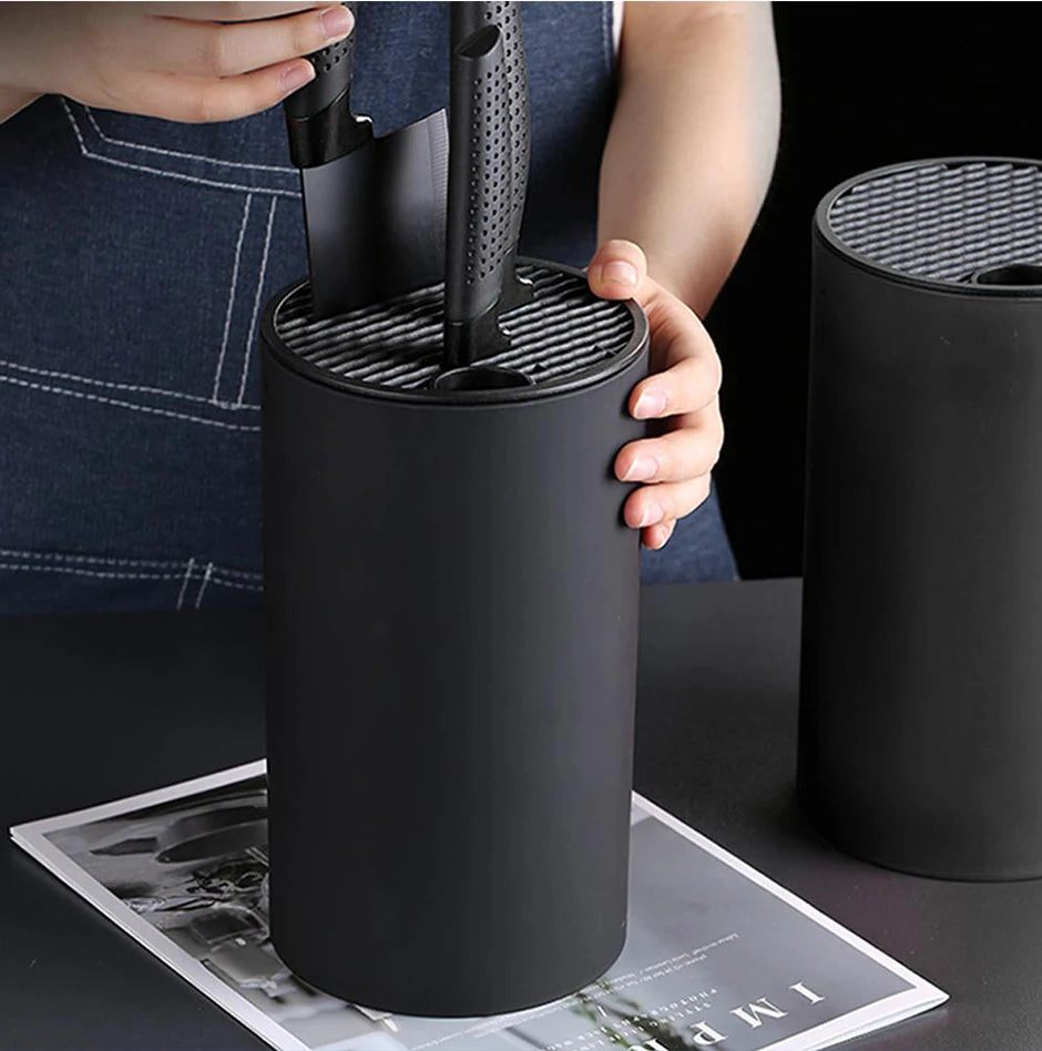 Knife holder Multi-Function Utensil stand Knife Block PP Flatware Drainer Storage Box Spoon Fork Kitchen Organizer Rack