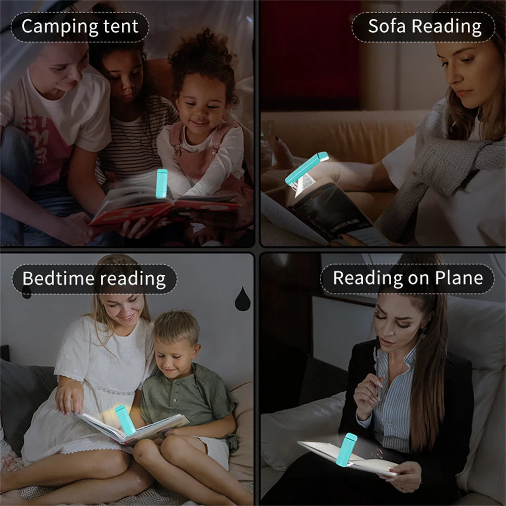 USB Rechargeable Book Light Brightness Adjustable Clip Bookmark Light Led Book Lamp Night Read Lamp For Kids Bedroom Read Light