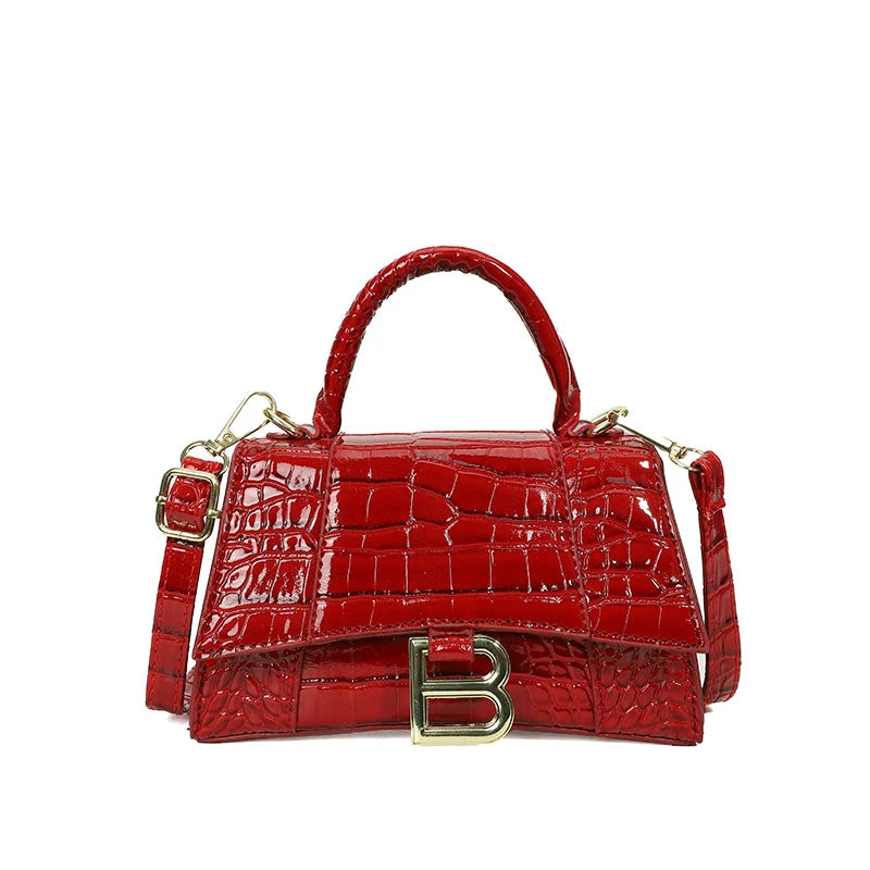 Fashionable Leather Handbag With Spacious Interior For Elegant Ladies By Famous Designer, Luxury Brand