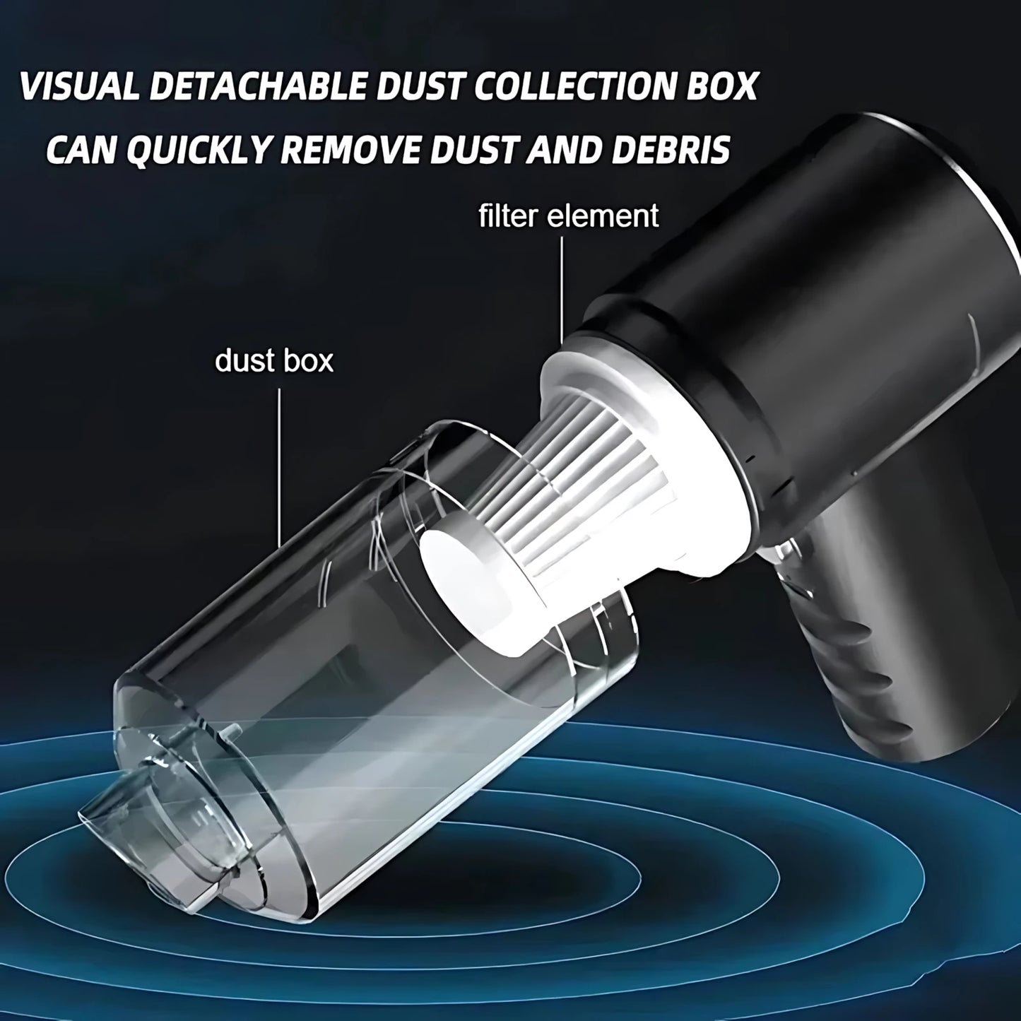New Portable Wireless Car Vacuum Cleaner Wireless Vacuum Cleaner Dual Use for Home and Car 30W High Power Powerful Vacuum Cleane