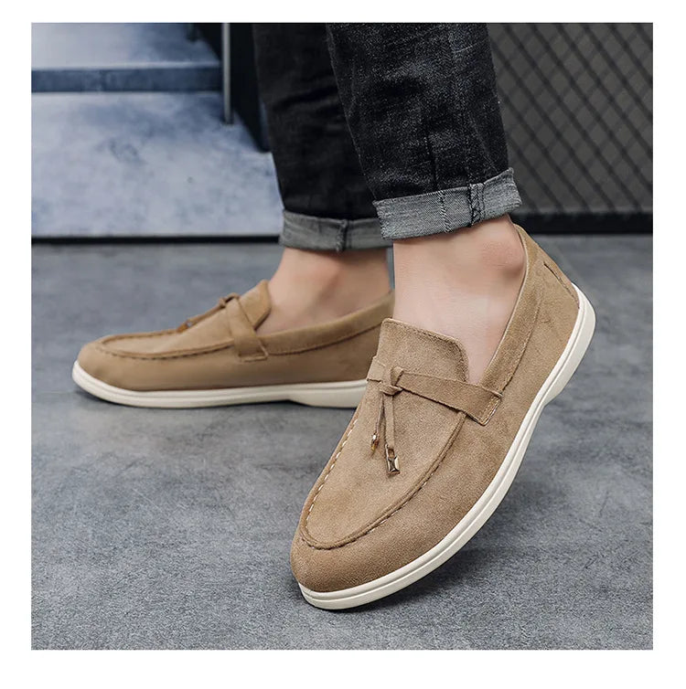 2025 Classics Men's Slip on Loafers Lightweight Breathable Flats Non Slip Comfort Daily Casual Soft Sole Outdoor Walking Shoes
