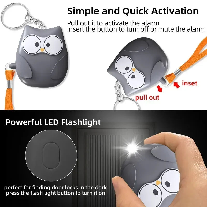 Personal Self Defense Alarm 130db - Safety Siren Keychain Alarm for Women