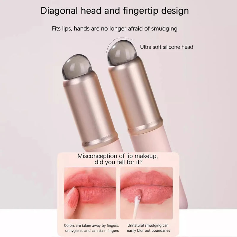 QIWU Mini Silicone Lip Brush Concealer Brushe With Cover Lip Mask Applicators Lip Gloss Brush Lipstick Brush Makeup Beauty Tool